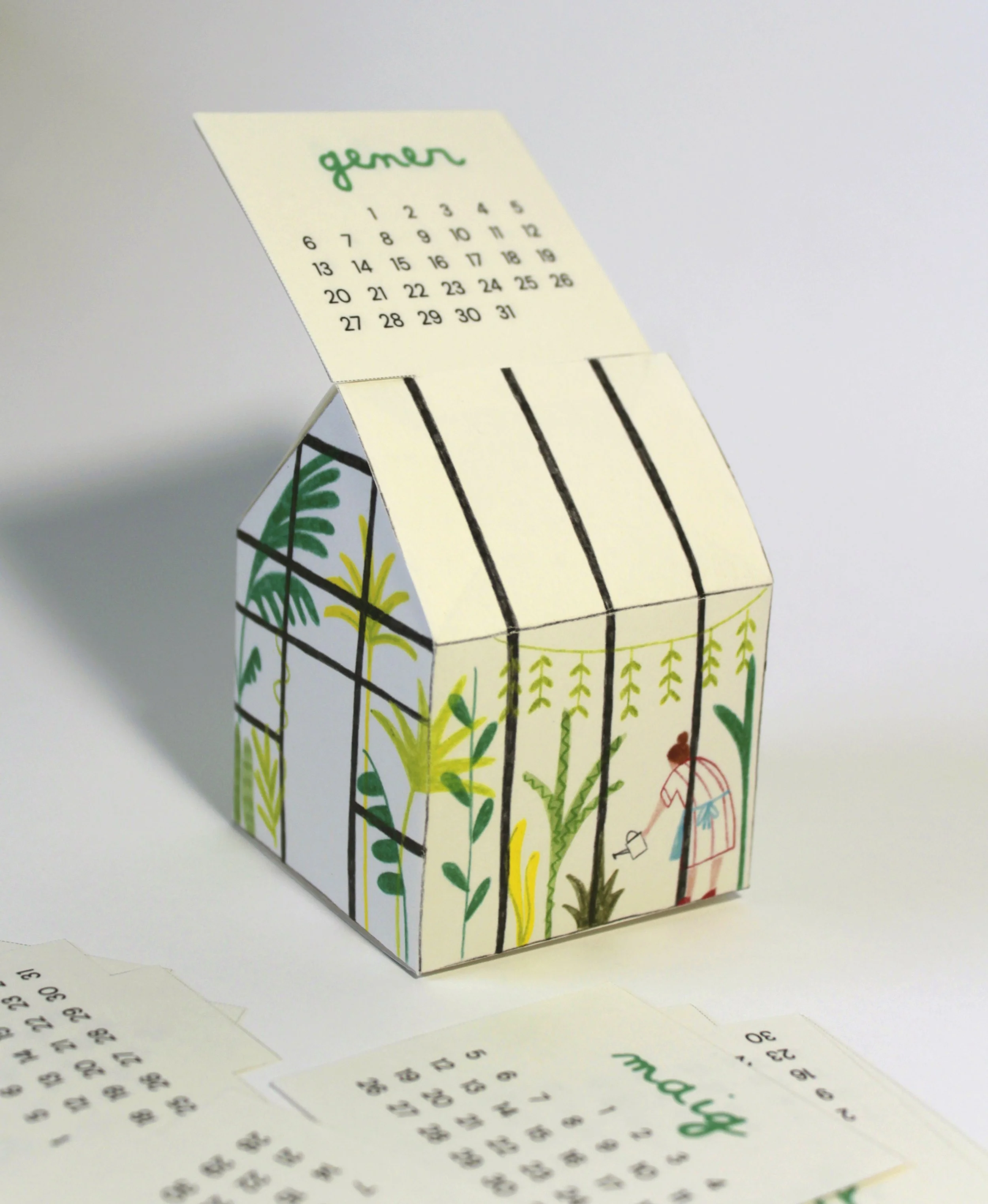 Calendari plegable