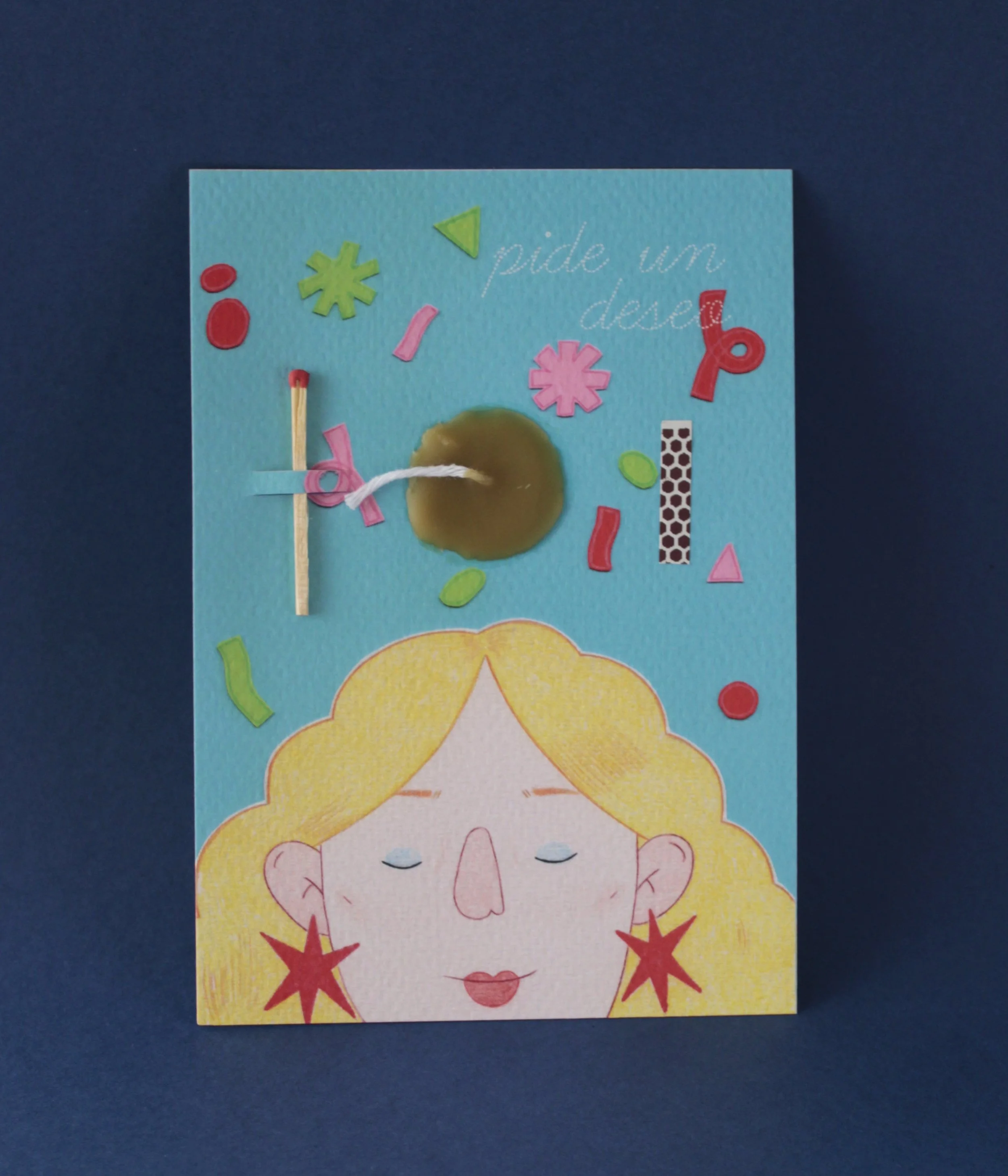 Postal/Vela Pide un deseo