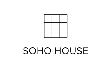 A grid of nine squares above the text 'SOHO HOUSE' in uppercase letters.