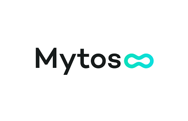 Logo with the word 'Mytos' followed by an infinity symbol.