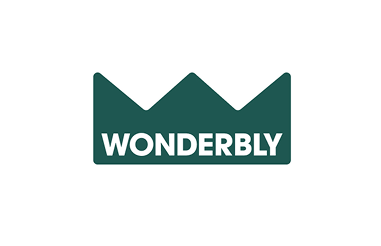 Wonderbly logo with stylized crown shape above the text