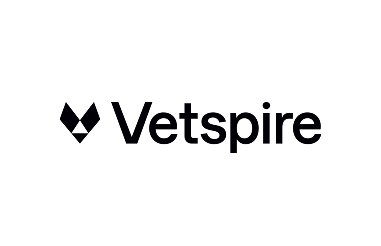 Vetsprie logo with black text and emblem on a white background.