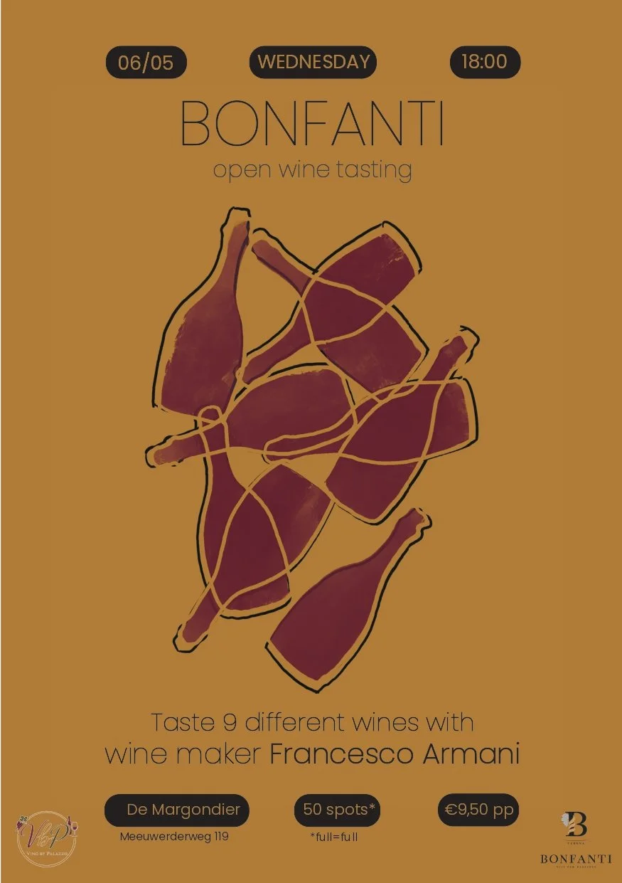 Bonfanti wijnproeverij met junior wijnmaker Francesco Armani 6 mei