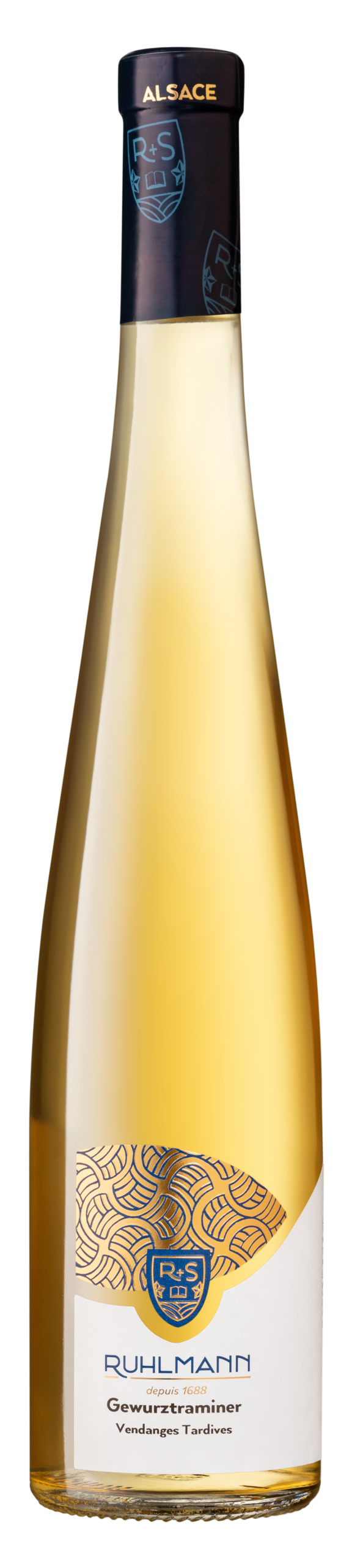 Een fles oude druivenstokken gewurztraminer van Ruhlmann-Schutz