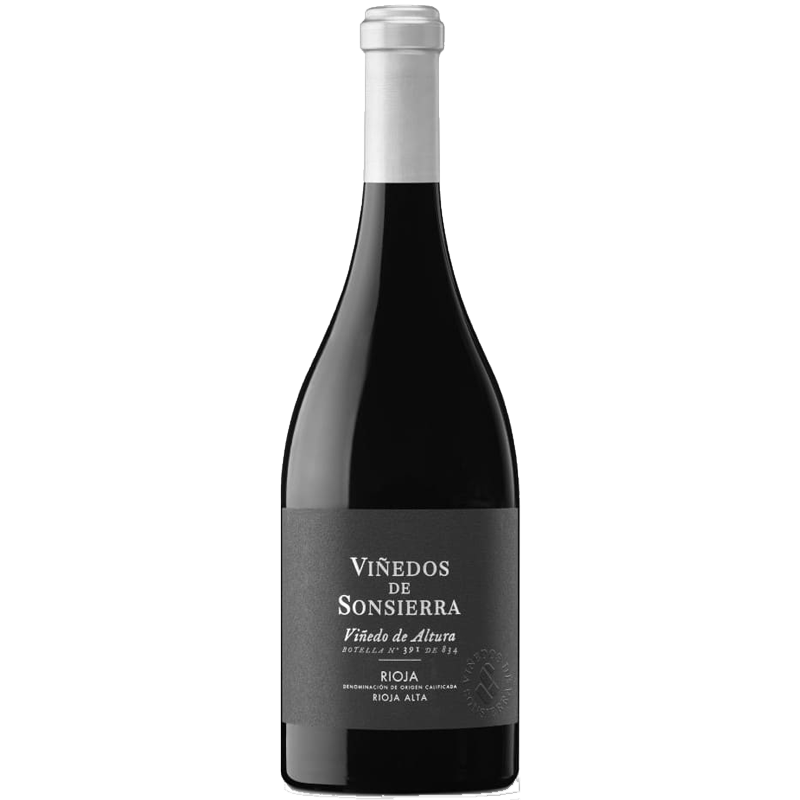 Een fles Viñedo de Altura van Bodegas Sonsierra