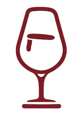 Logo van een wijnglas