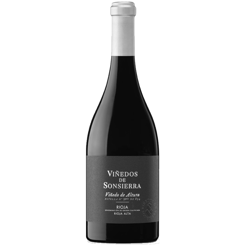 Een fles Viñedo de Altura van Bodegas Sonsierra