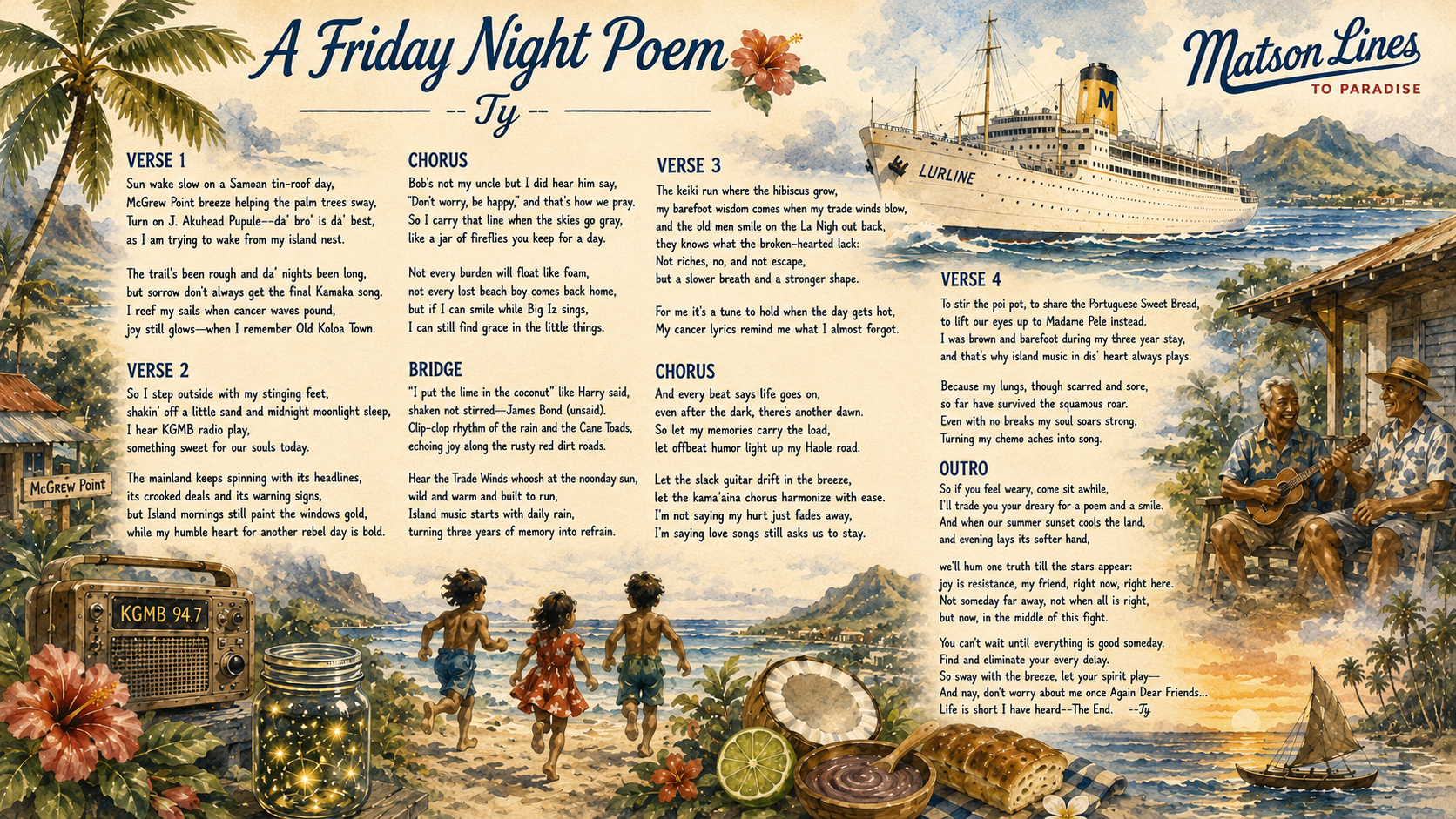 A Friday Night Poem