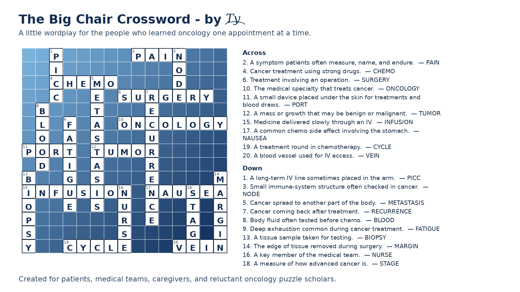The Big Chair Crossword - by Ty
