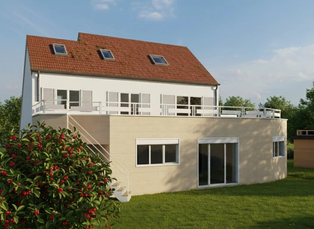 Restructuration et extension d'une maison à Herblay-sur-Seine, Val d'Oise, Élodie Gandon Architecture (2018).