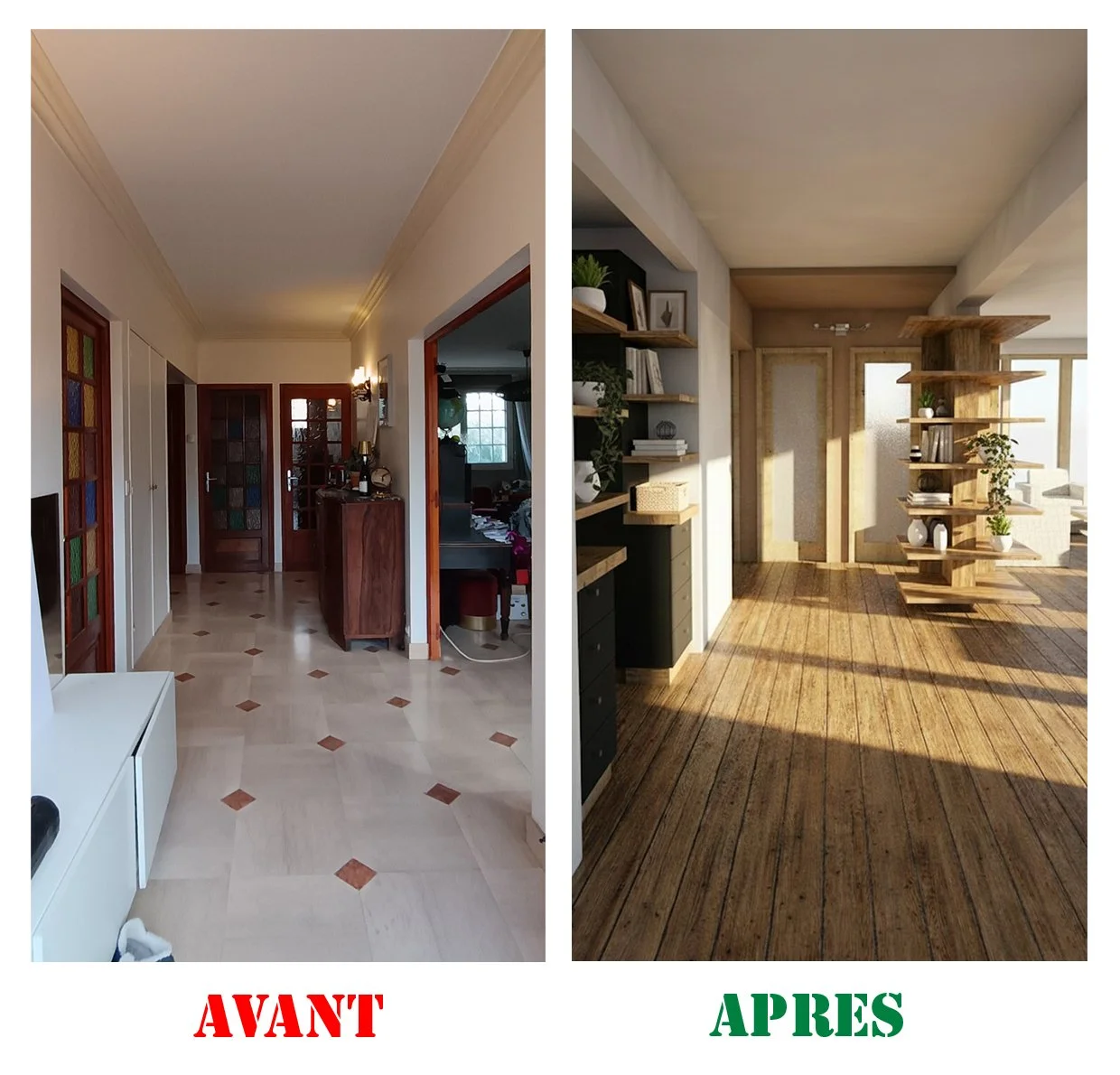 Transformation d'une entrée à Herblay-sur-Seine, Val d'Oise (2025)