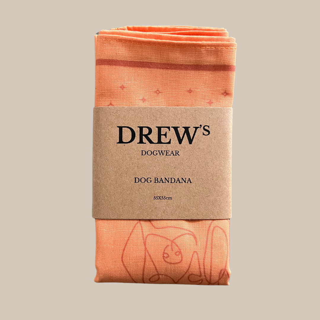 PEACH dog bandana.png