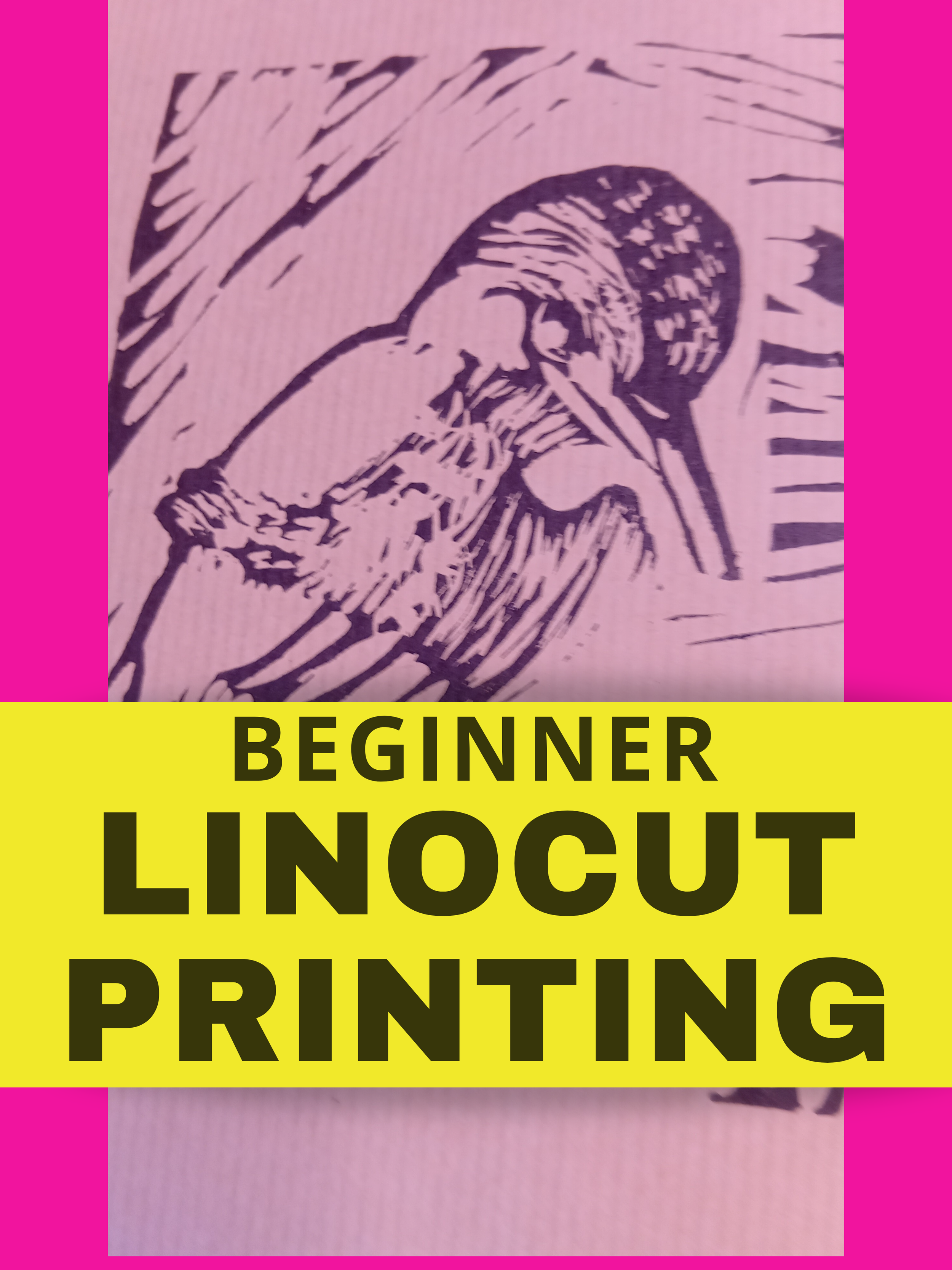 Linocut Printing Workshop 3 hours (Saturday 24 January)