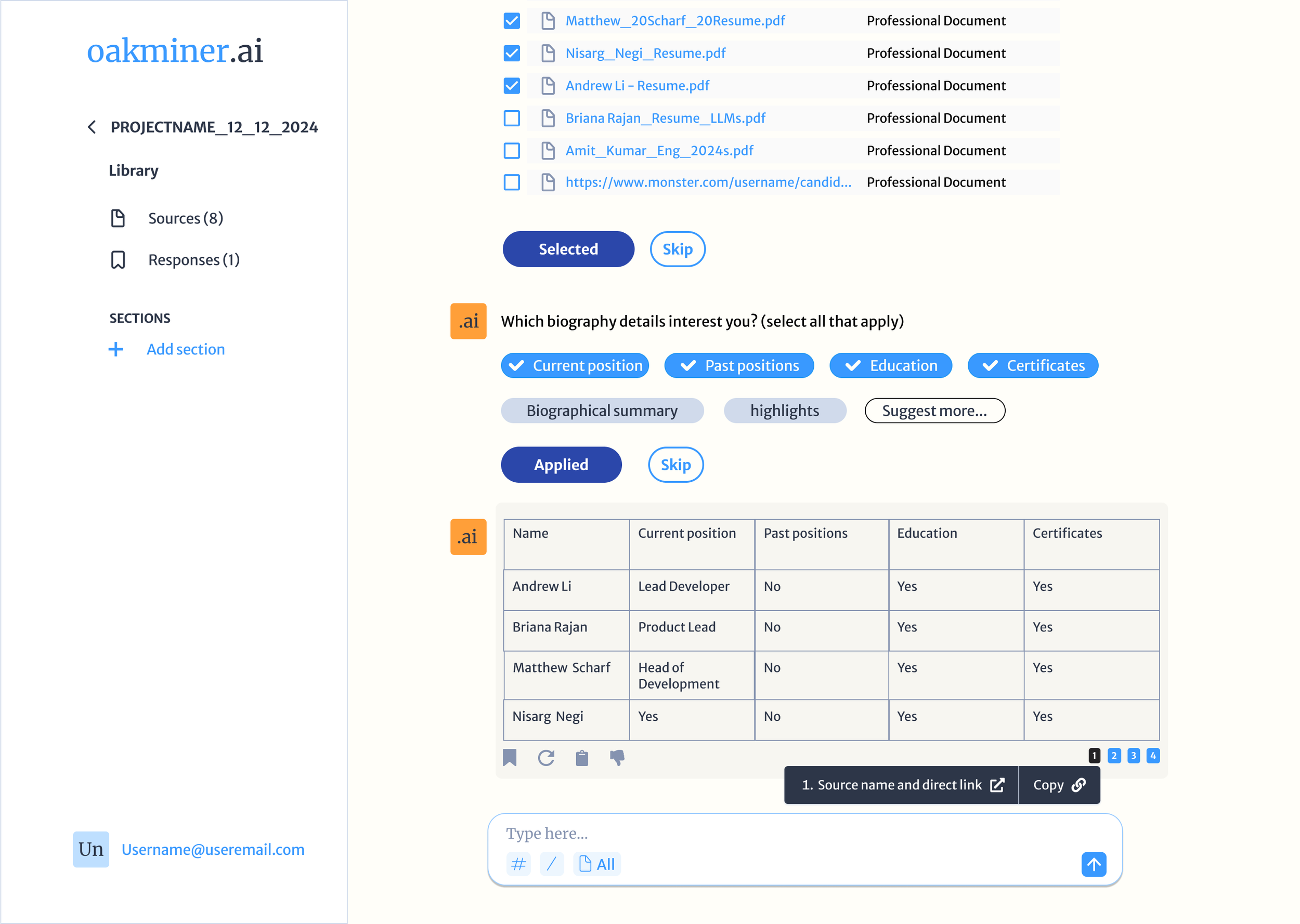 Conversation - Sources
