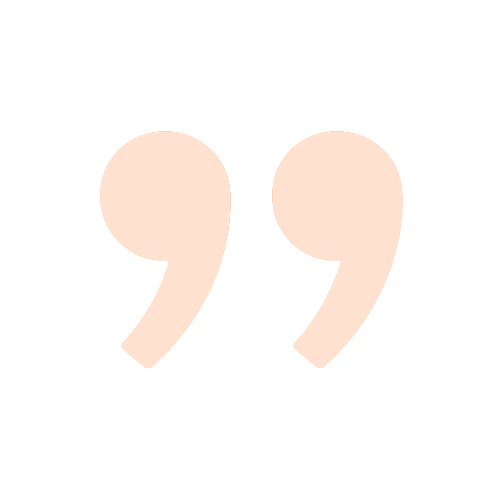 Pink quotation marks on a black background