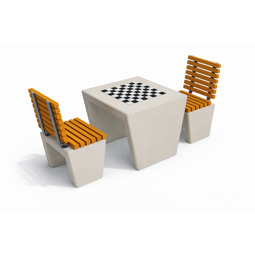 Betoninis šachmatų stalas