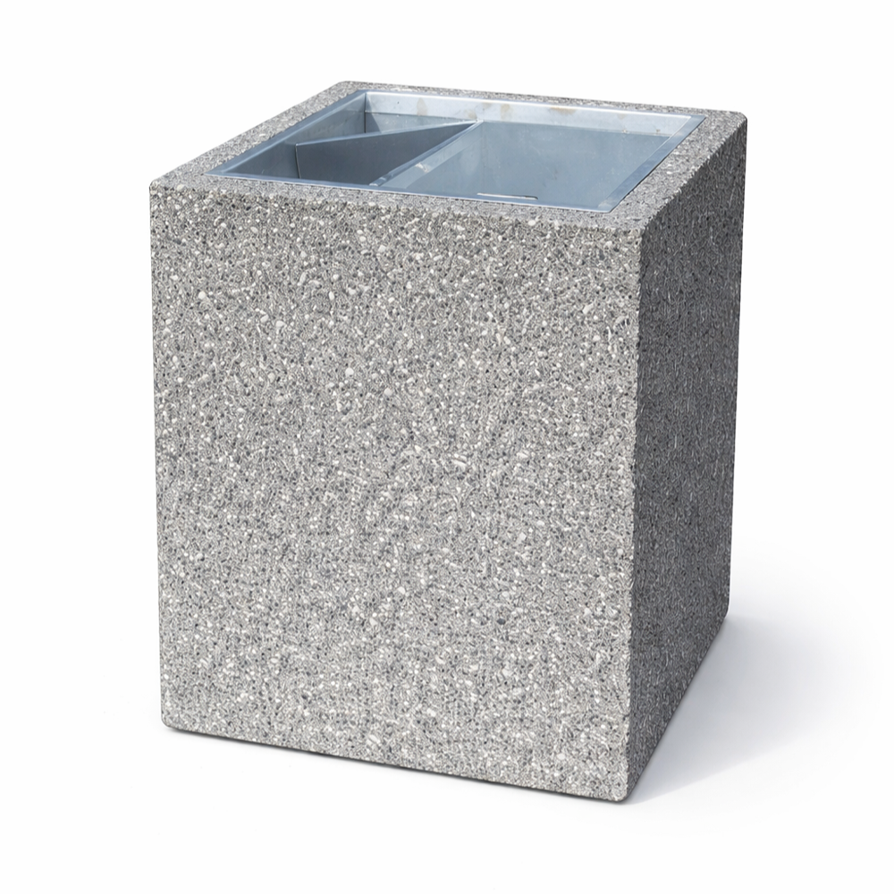 Betoninė šiukšlinė kvadratinė 50L / 60L (189)