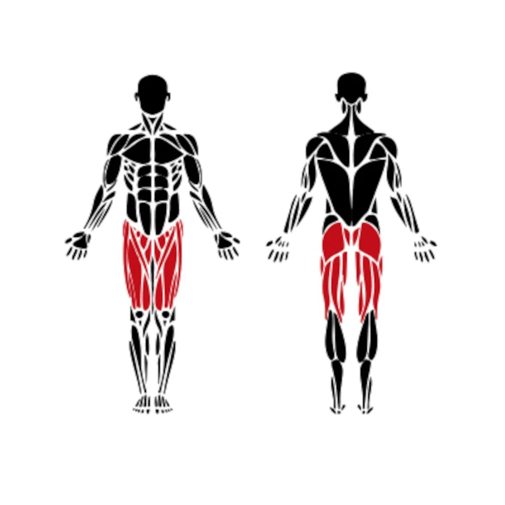 Athlete performing squat exercise on an outdoor machine comparable to OmniGym with adjustable weight system