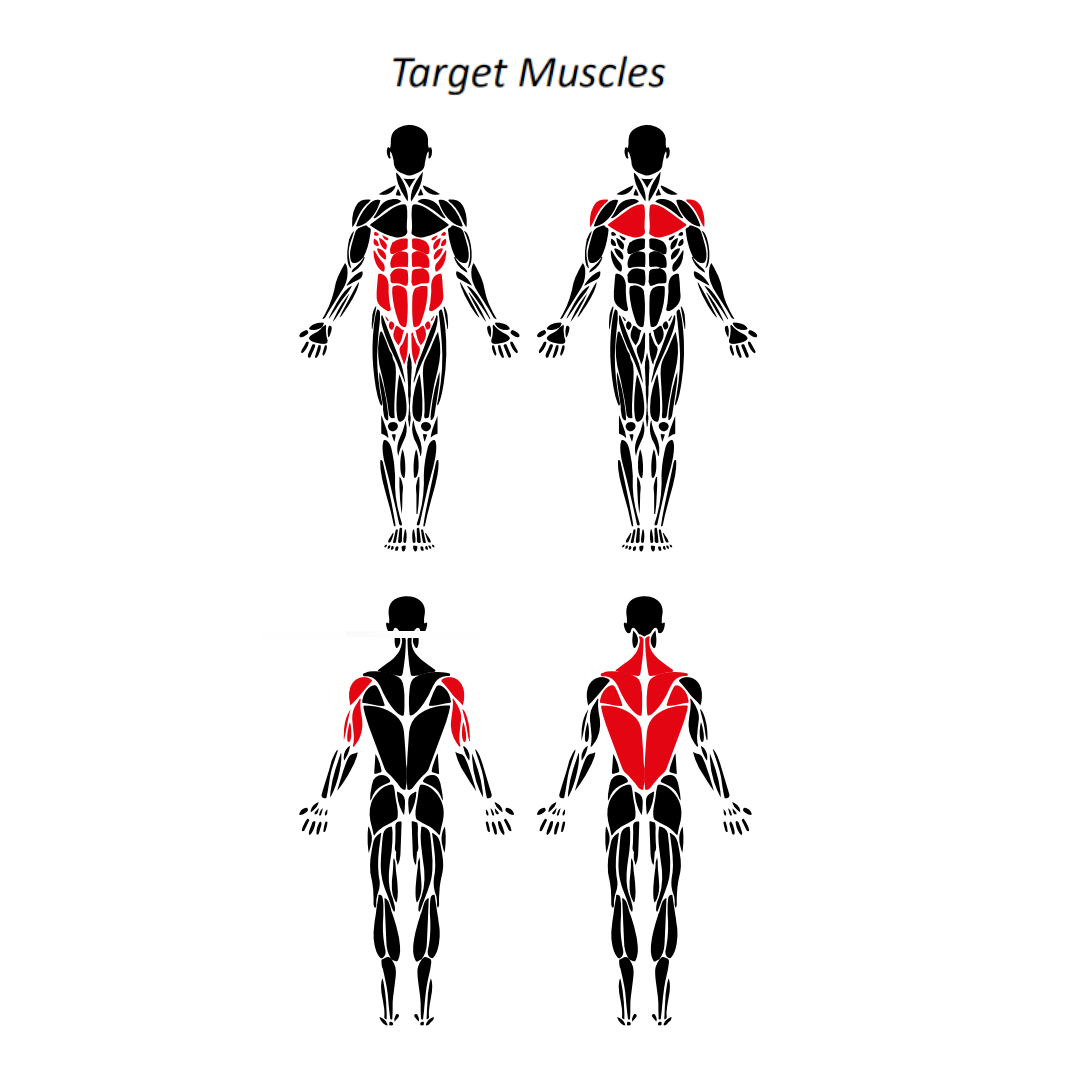 Outdoor multifunction Core Rack, Dip and Chin Up training station with adjustable bench, parallel dip bars, abdominal bench, and elevated chin-up handles for full-body calisthenics.