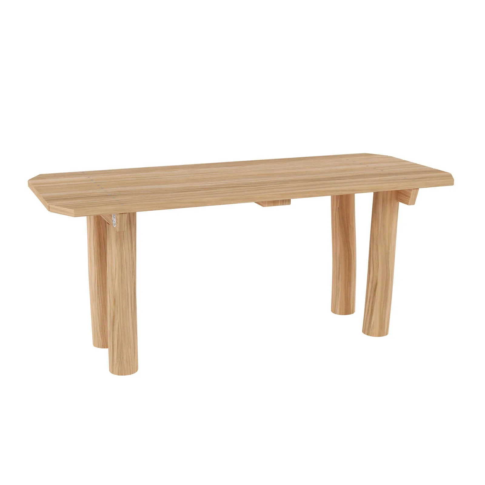 Robinio outdoor table for public spaces, made of black locust wood, designed for durability and shared use in parks, playgrounds, and recreational areas.