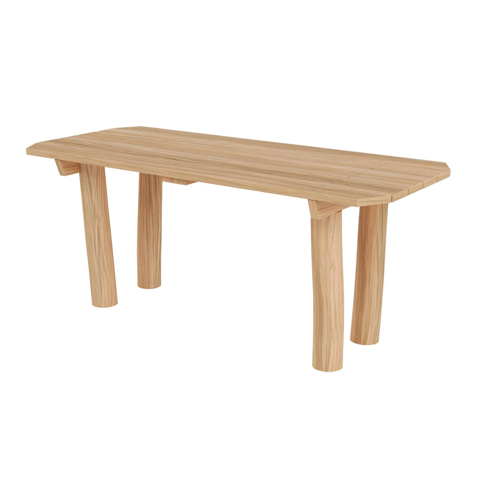 Robinio outdoor table for public spaces, made of black locust wood, designed for durability and shared use in parks, playgrounds, and recreational areas.