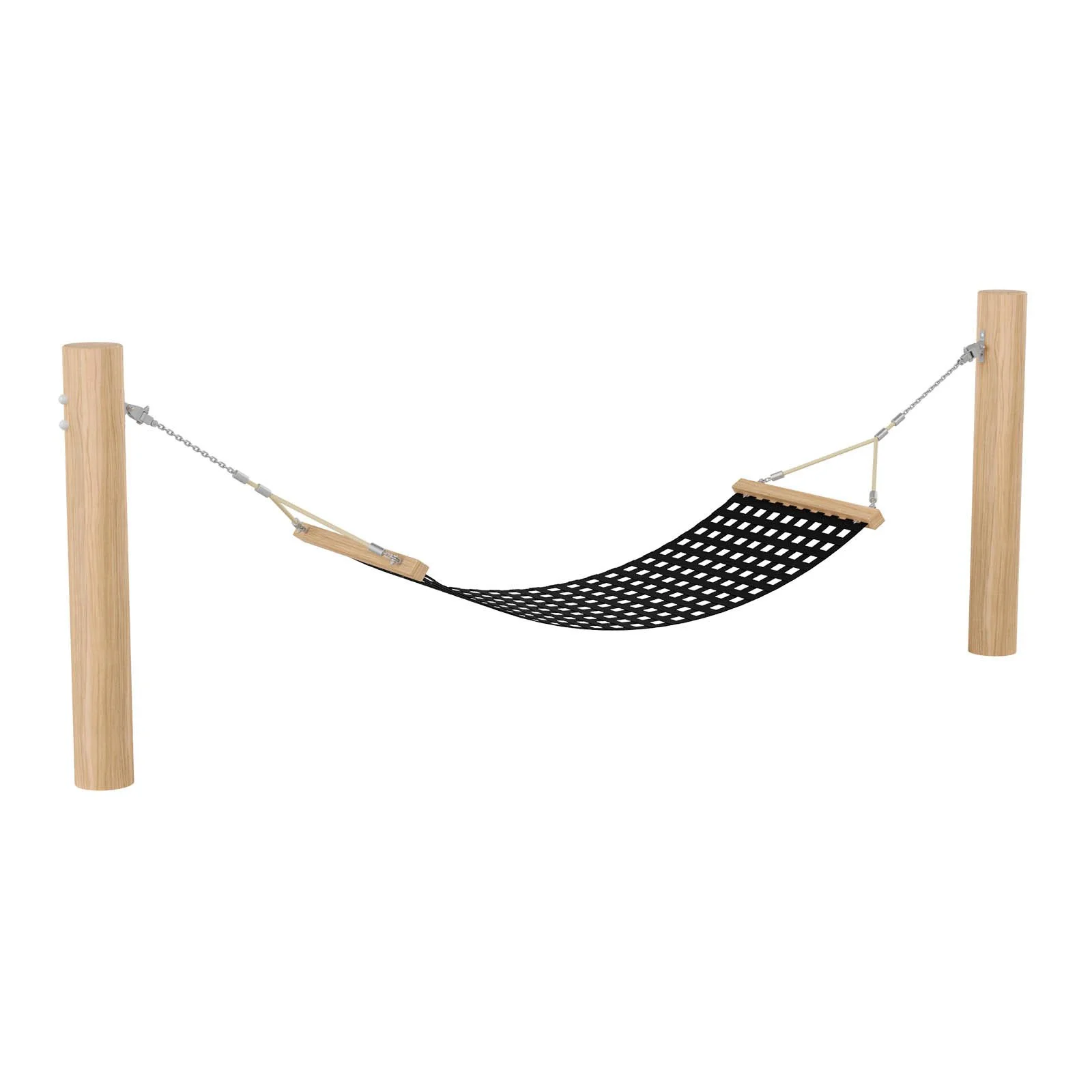 Robinio hammock swing for children aged 3–14, designed for public playgrounds, supporting balance and calm sensory play, compliant with EN 1176.