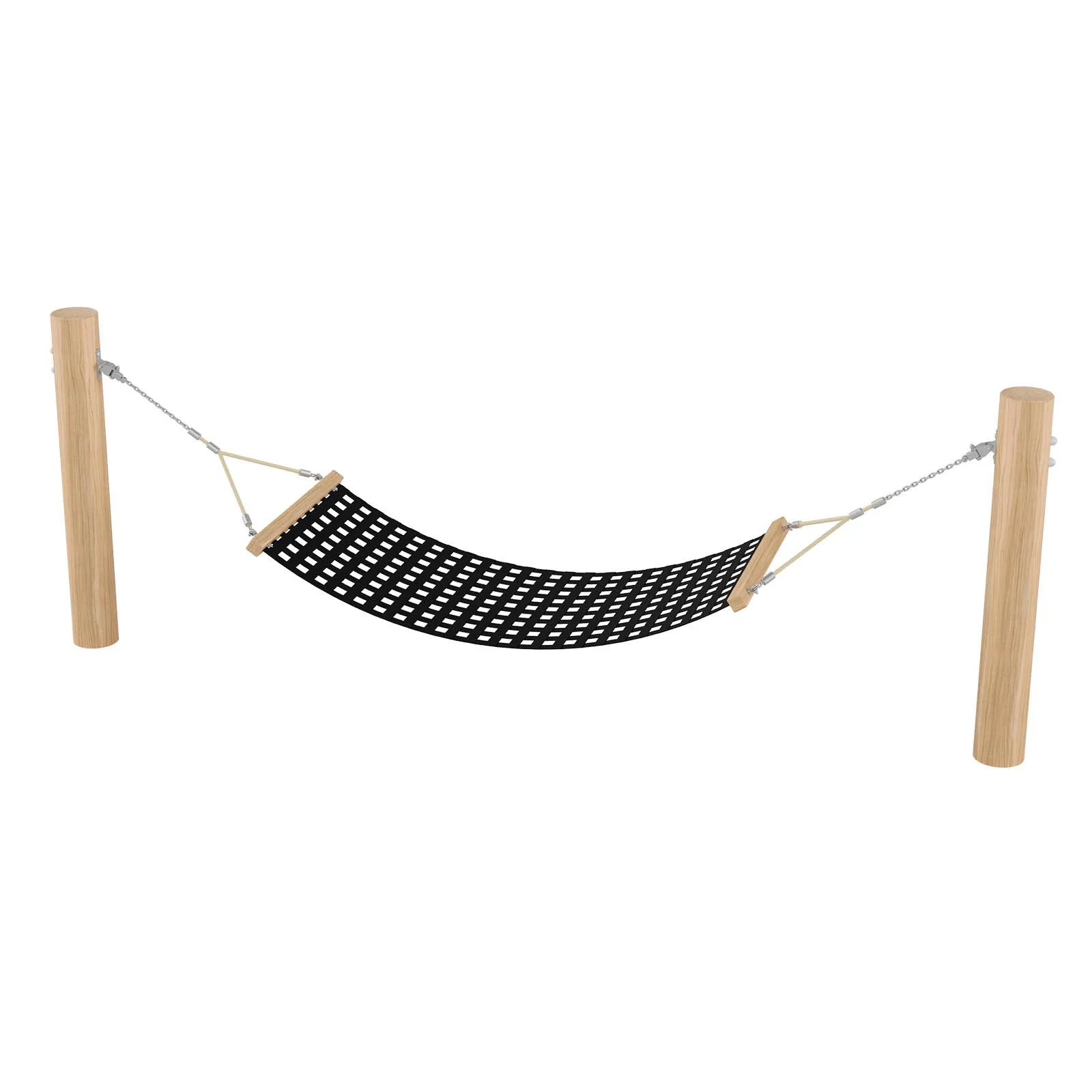 Robinio hammock swing for children aged 3–14, designed for public playgrounds, supporting balance and calm sensory play, compliant with EN 1176.