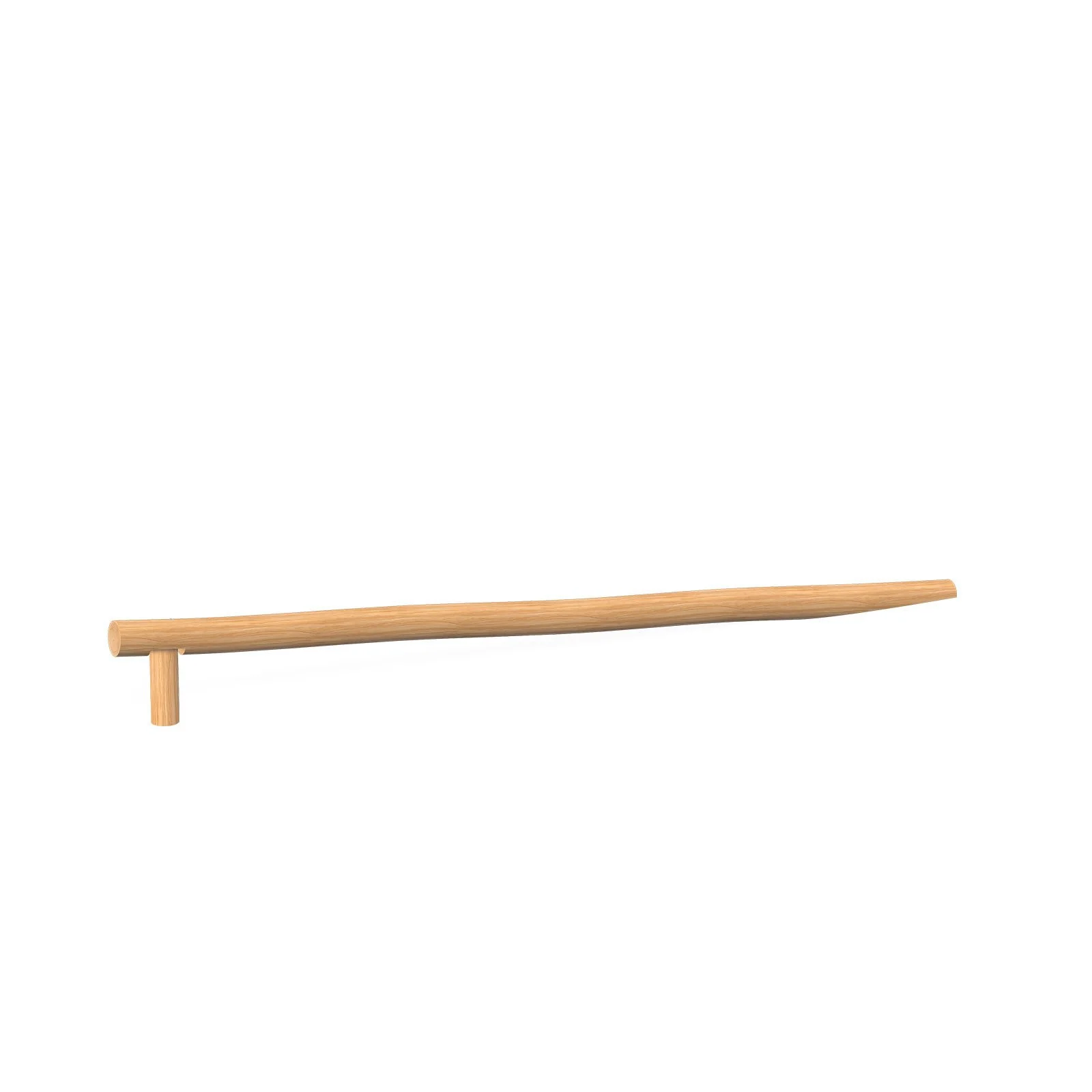 Inclined balance beam made of robinia wood for children aged 3–14, designed for public playgrounds and outdoor fitness trails, supporting balance and coordination.
