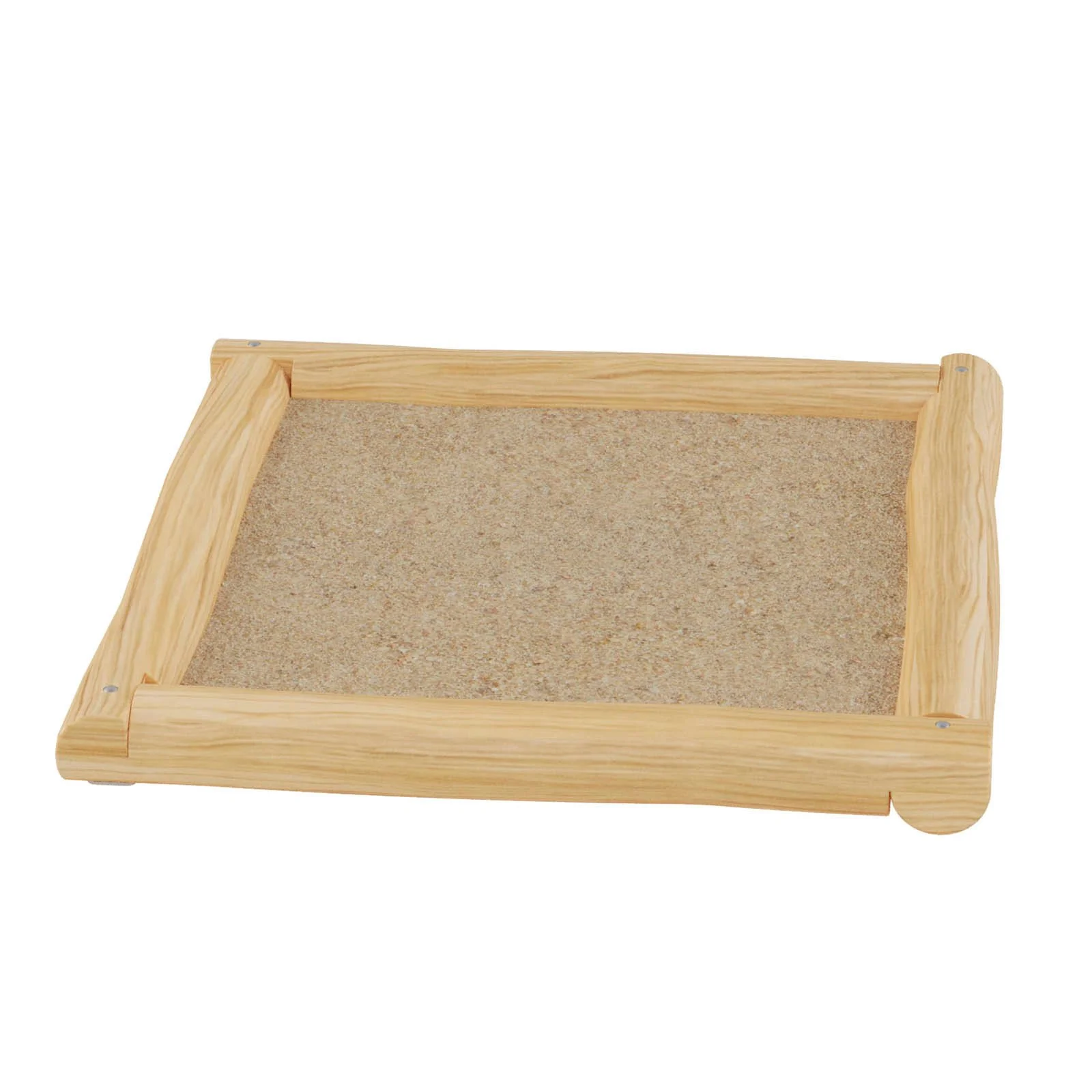 Durable wooden sandbox made of robinia wood for public playgrounds, kindergartens, and recreational areas. Suitable for shared outdoor play.