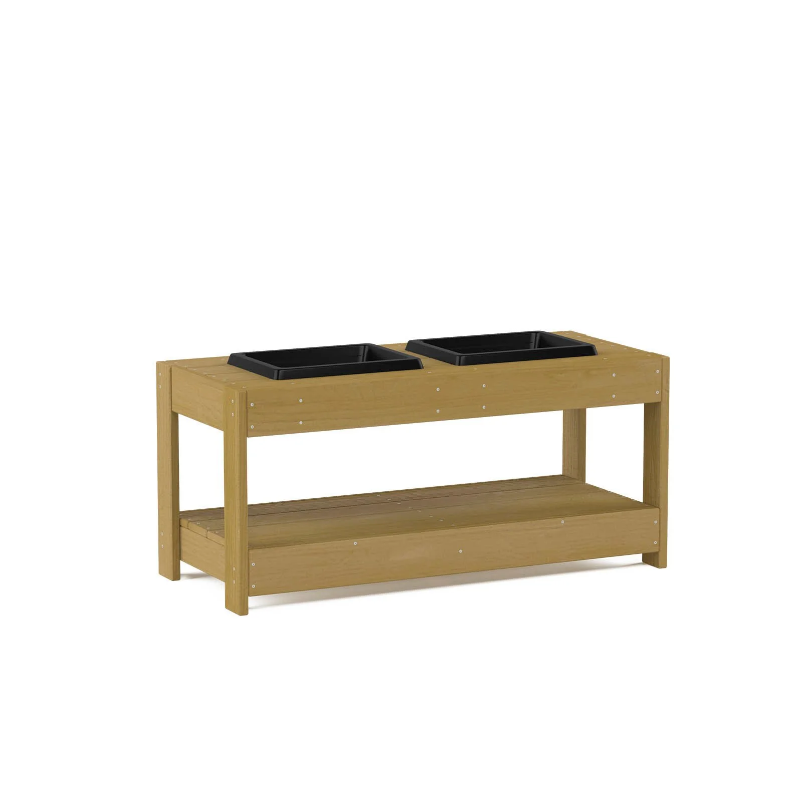 Terra Natūralaus Medžio Žaidimų Stalas Su Dviem Talpomis (58104)