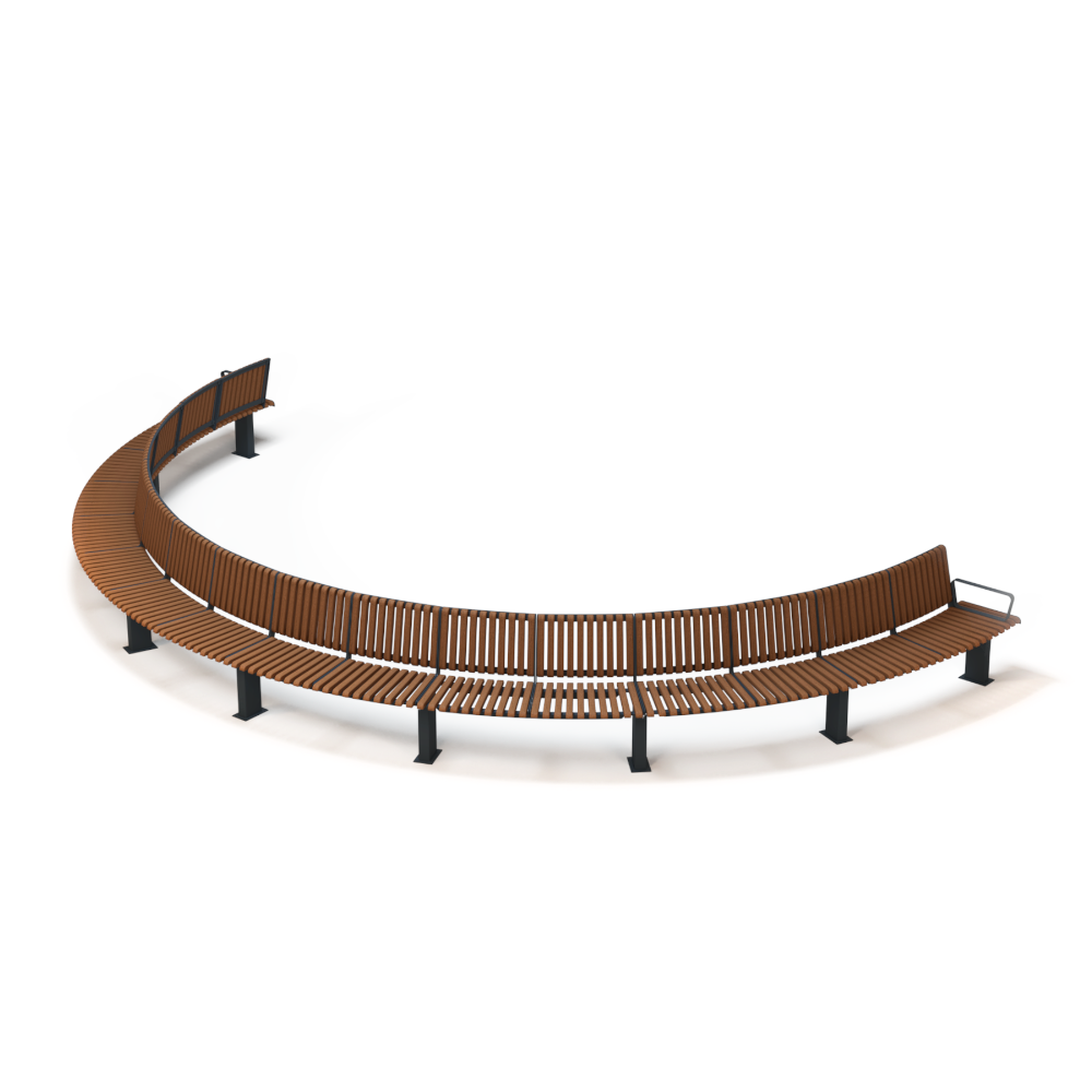 VIRA Pusapvalis Suoliukas su Atlošu (LVR830)