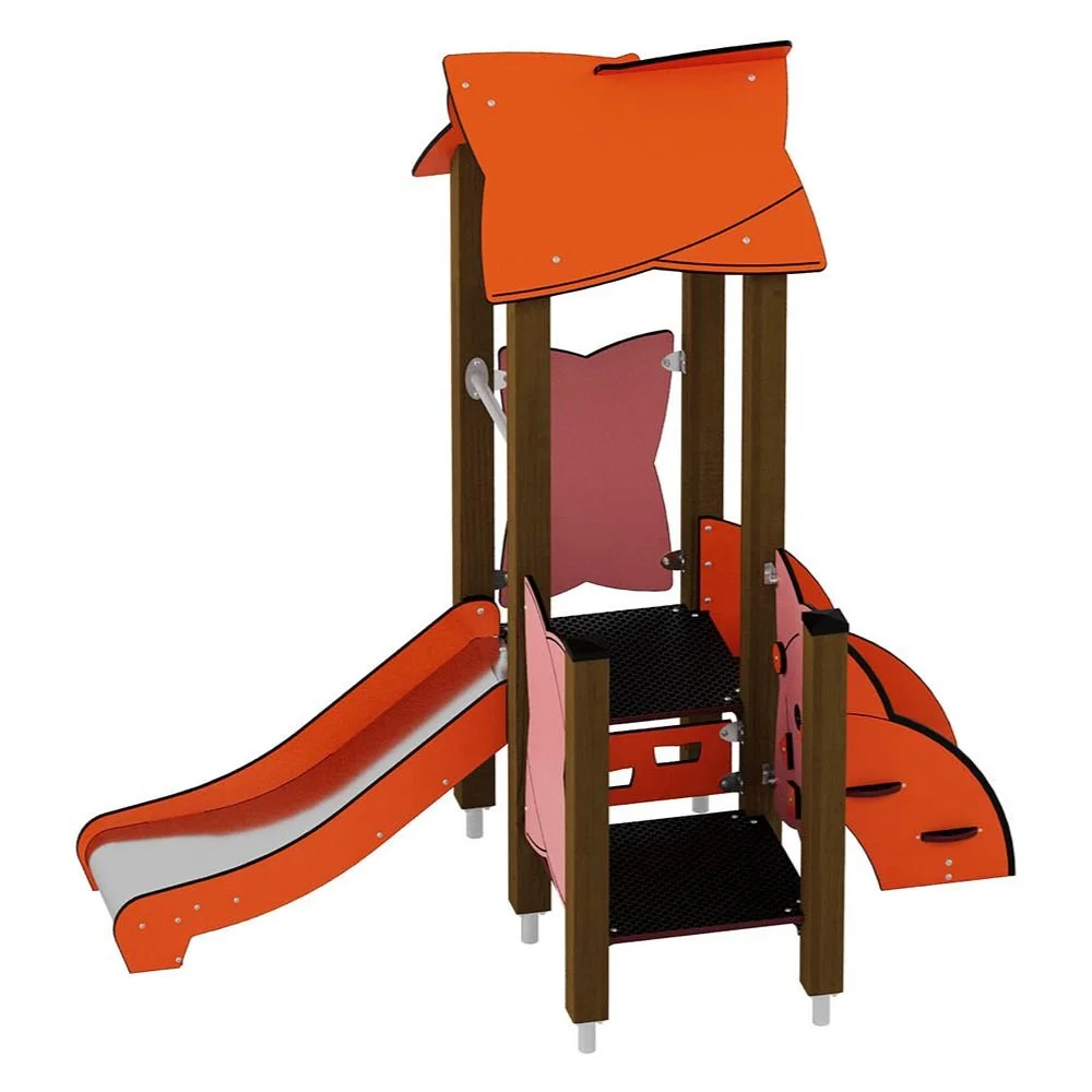 Urbi Žaidimų Namelis su Čiuožykla 2 (60002EPZ-A)