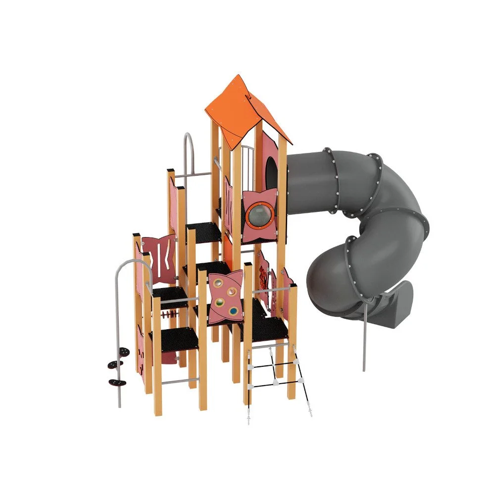 Urbi Nuotykių Žaidimų Kompleksas 14 su Metaliniais Stulpais (60014MP-A)