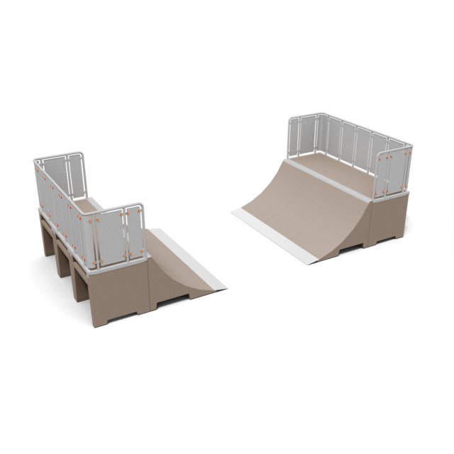 Betoninė 125cm Riedlenčių Parko Rampa (193612-194812)