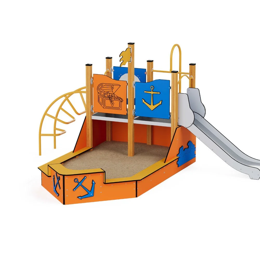 Quadro Laivo su smėlio dėže žaidimų kompleksas (12512EPZN)