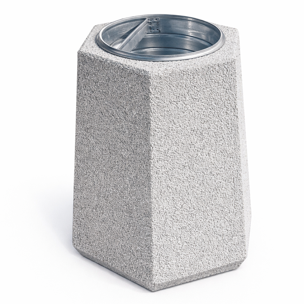 Betoninė šiukšlinė aštuonkampė 40L (222)