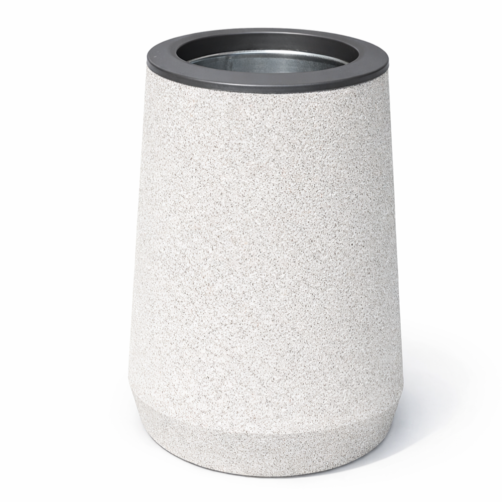 Betoninė šiukšlinė apvali 60L (129)