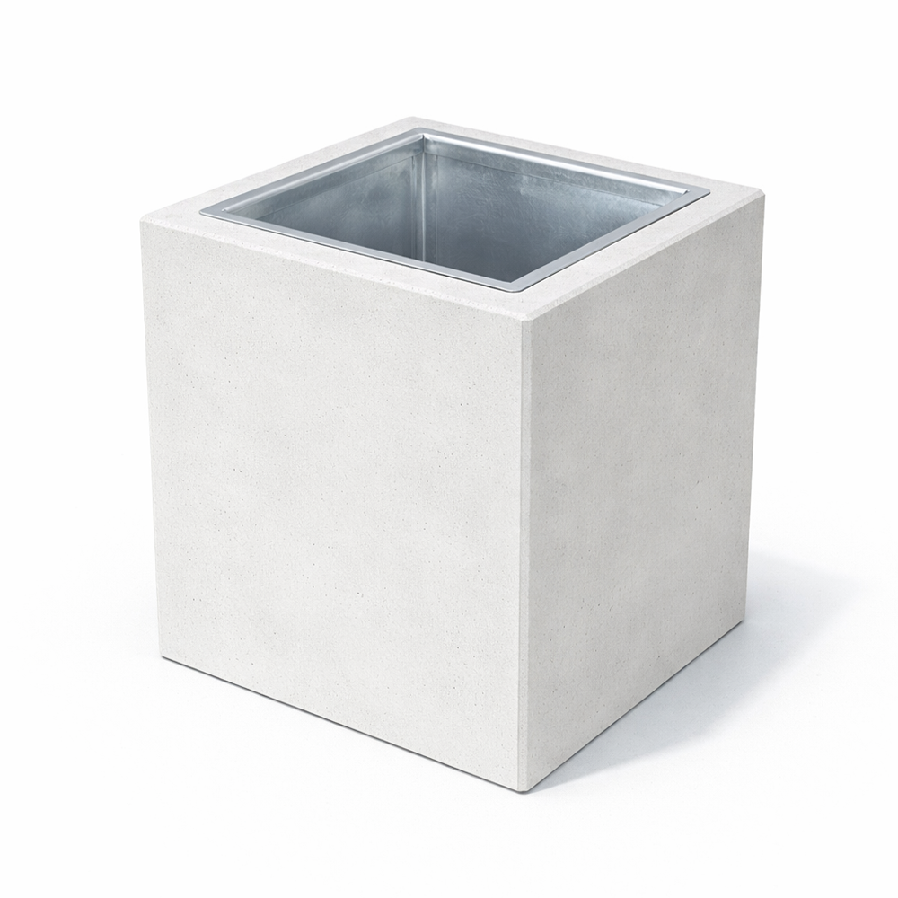 Betoninė kvadratinė šiukšlių dėžė 50L (600)