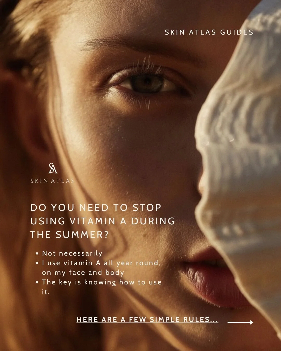 Vitamin A is one of the most studied ingredients in skincare, yet it&rsquo;s also one of the most misunderstood.
Every summer I&rsquo;m asked if it should be stopped. My answer is: not necessarily.

The right form, the right strength, daily sun prote
