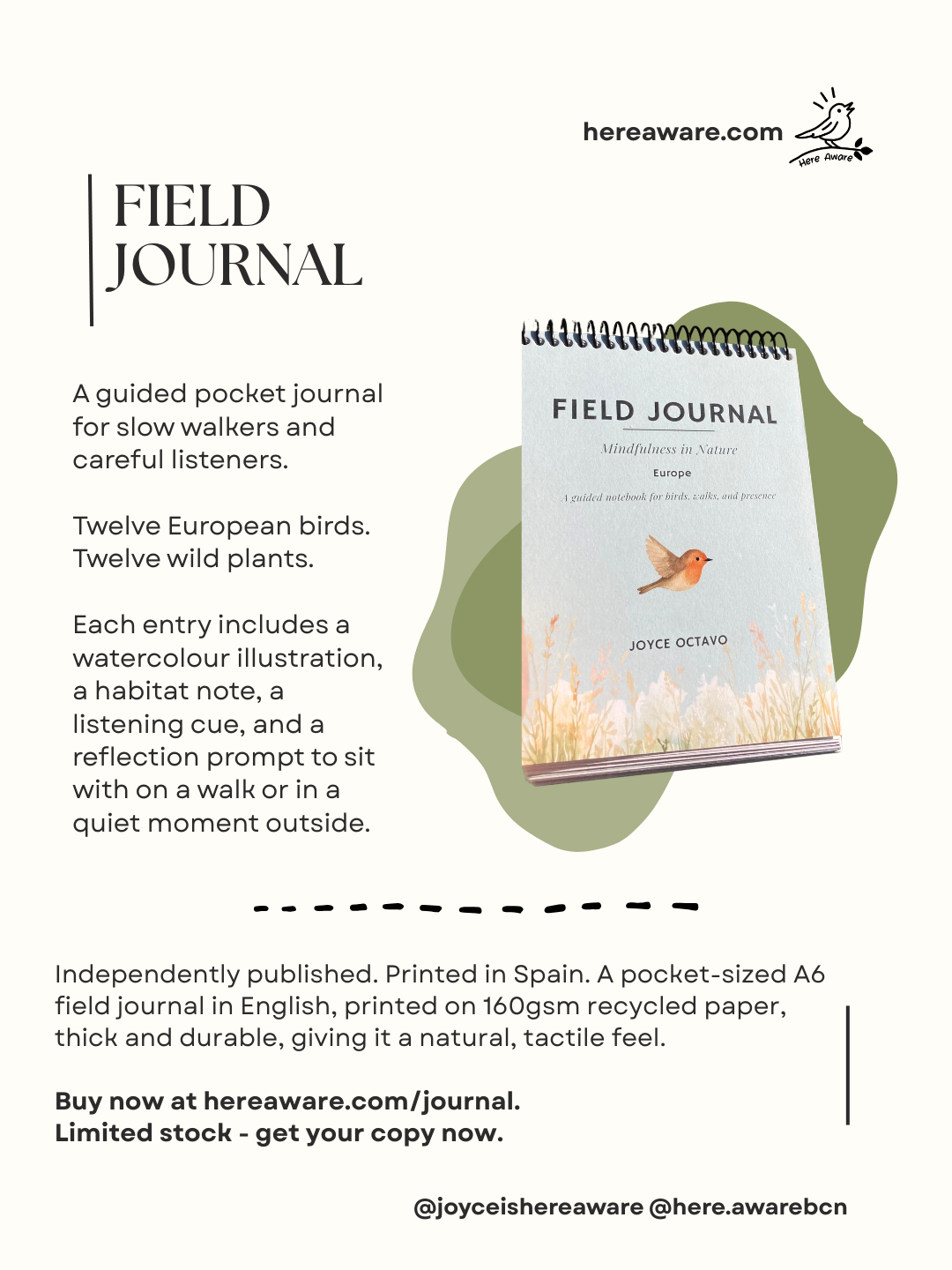 Field Journal - Mindfulness in Nature Europe by Joyce Octavo