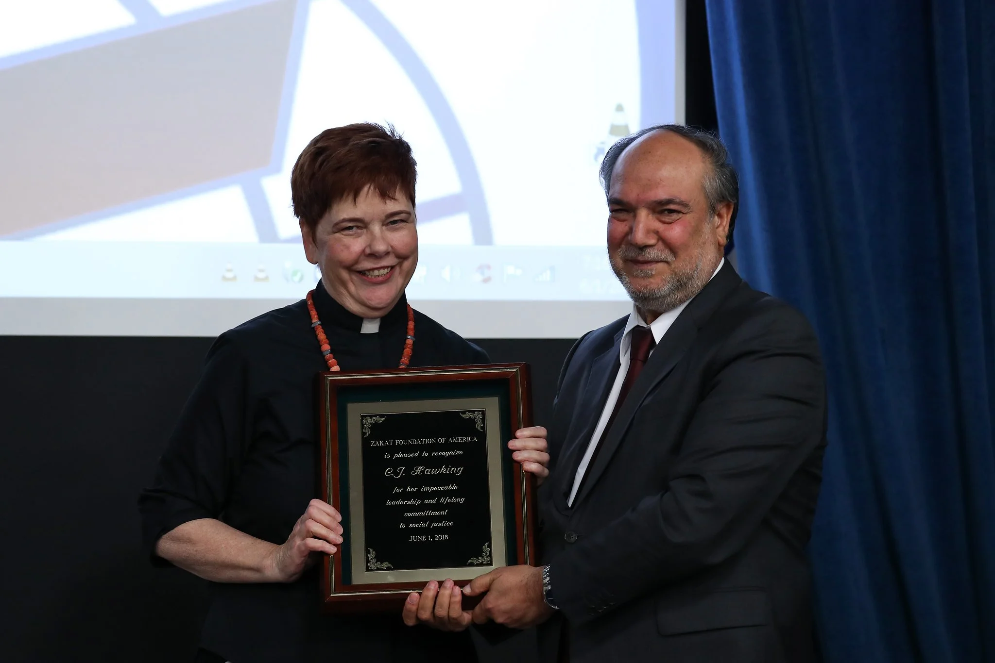 Awarding C.J. Hawking