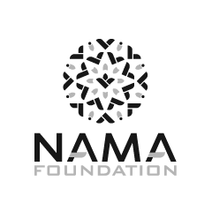 NAMA Foundation logo with a stylized circular geometric pattern above the text