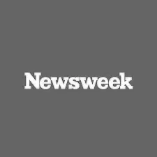 Gray background with the white Newsweek logo in the center.