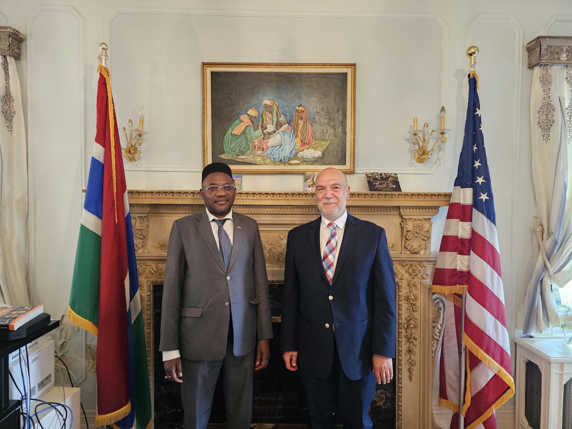 With the Gambia ambassador