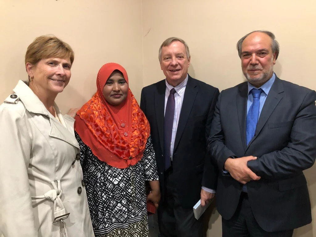 With U.S. Senator Durbin