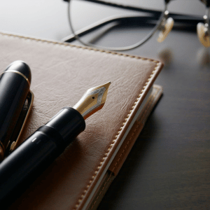 Notebook of independent social worker Jeffrey Baker