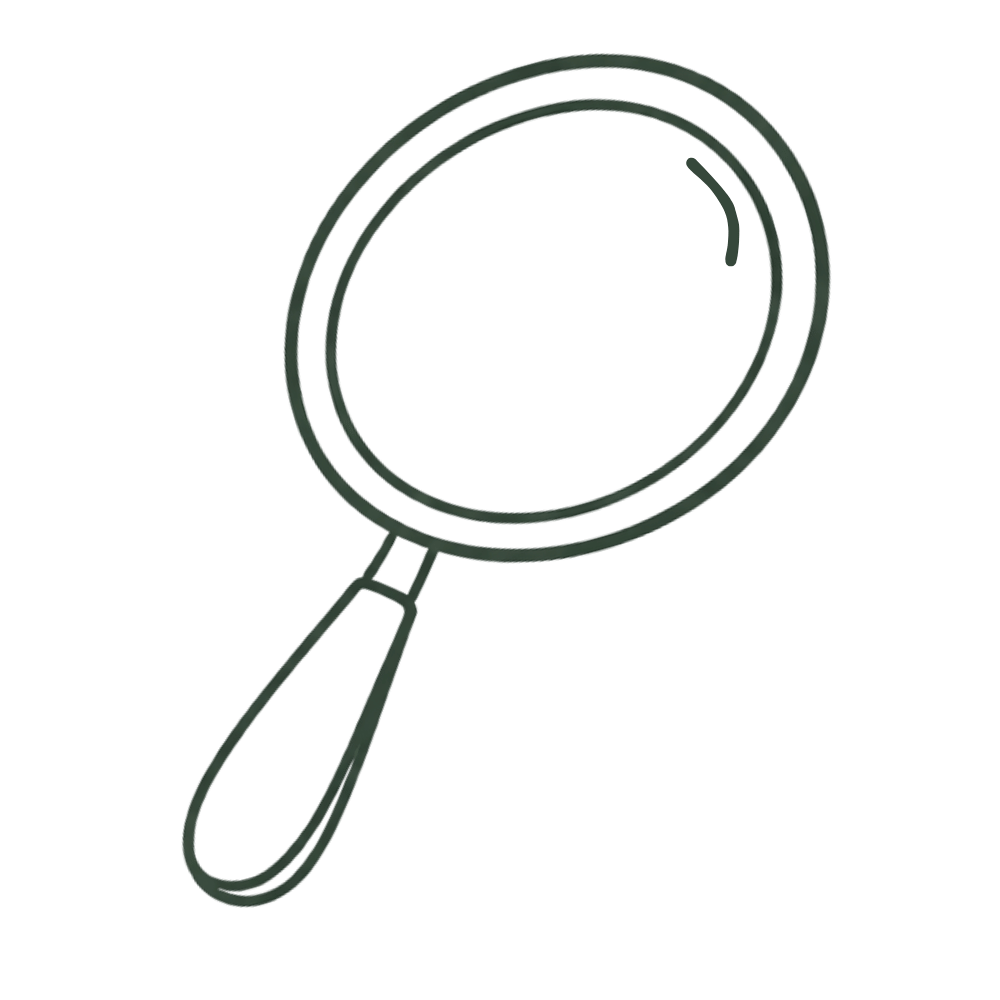 magnifying icon for areas of special interest in independent social worker services