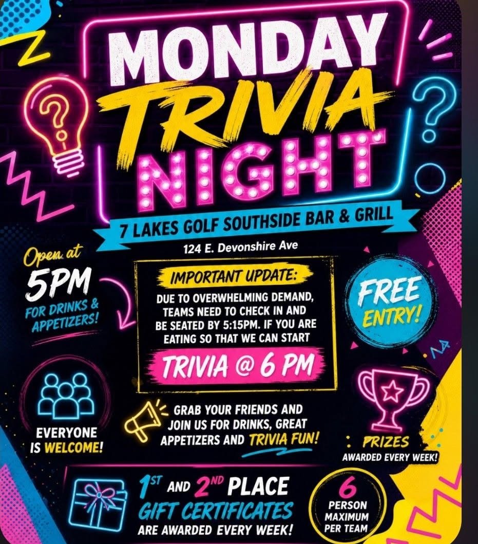 Monday Night Trivia @ Southside Bar &amp; Grill 
