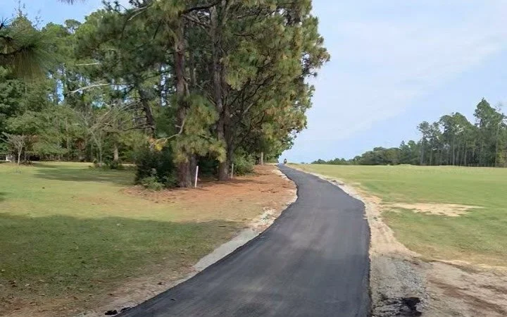 A Glimpse of the Renovated Cart Path on Hole 1
