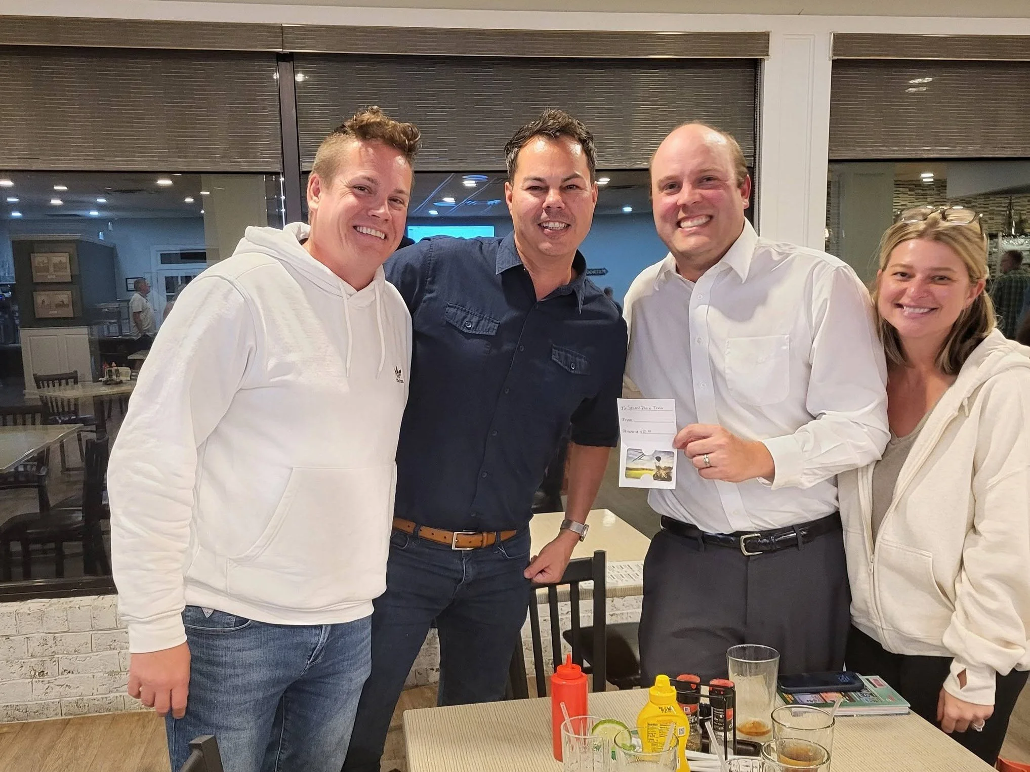 Second-place team Get Low at Monday Night Trivia at Southside Bar & Grill